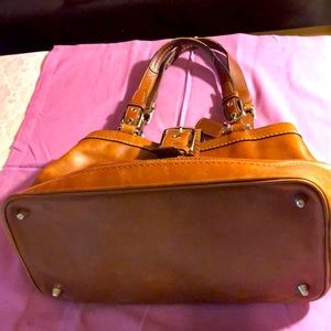 Coach tan leather purse